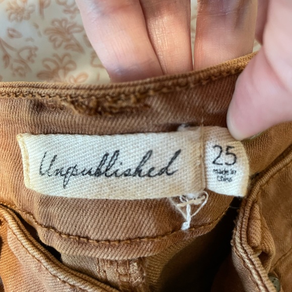 Unpublished Rust Color Skinny Jeans - Picture 2 of 3